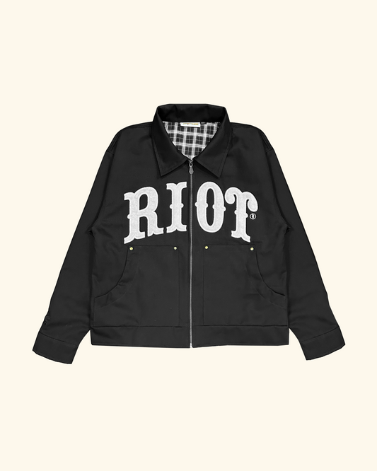 RAWTYPE RIOT Black Strike Work Jacket - Black