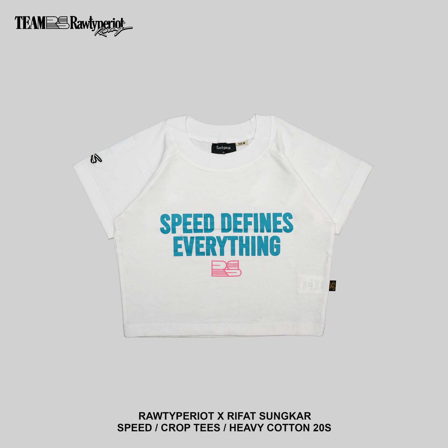 SPEED CROP TEE - WHITE