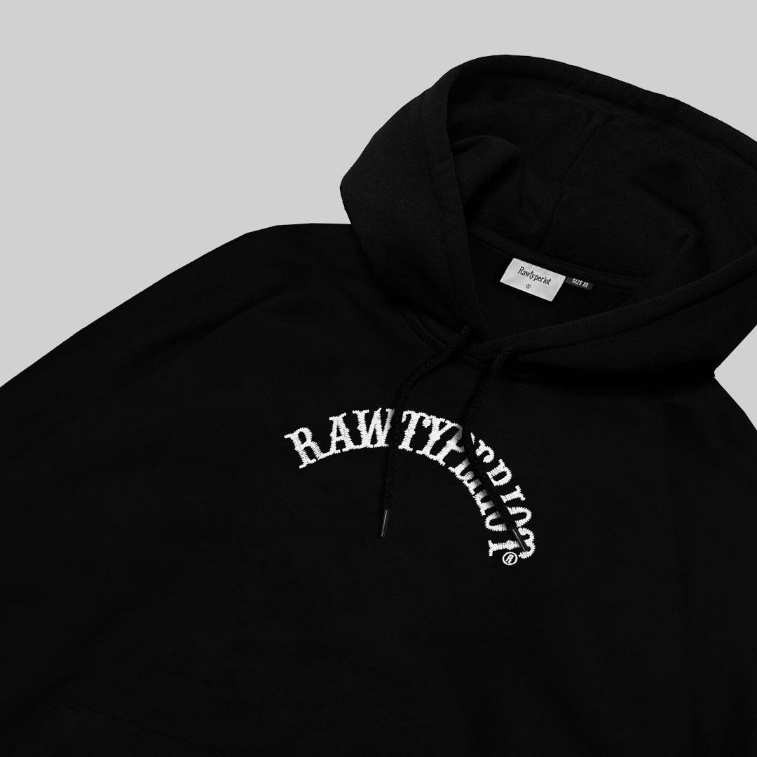 RAWTYPE BACK STITCH EMBRO - BLACK