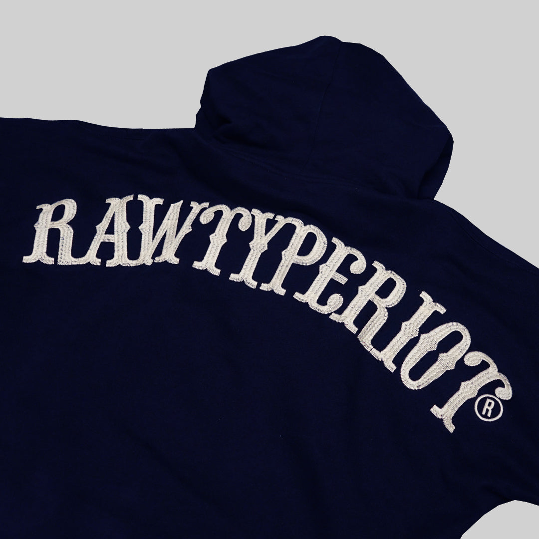 RAWTYPE BACK STITCH EMBRO - NAVY