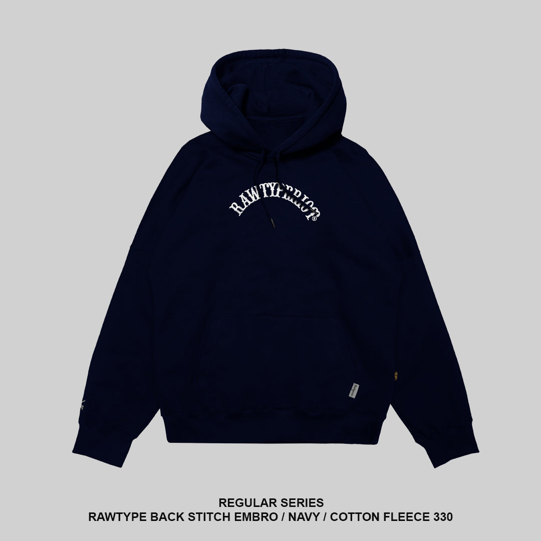 RAWTYPE BACK STITCH EMBRO - NAVY