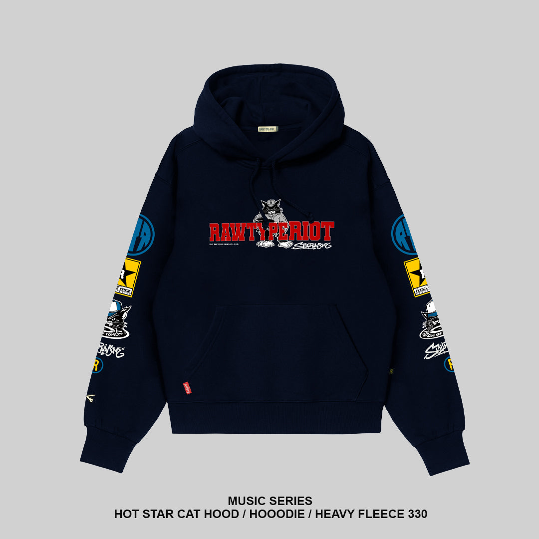 Hot Star Cat Hood - Navy
