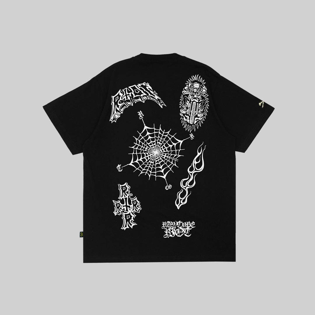 COLLASE RIOT TEE - BLACK