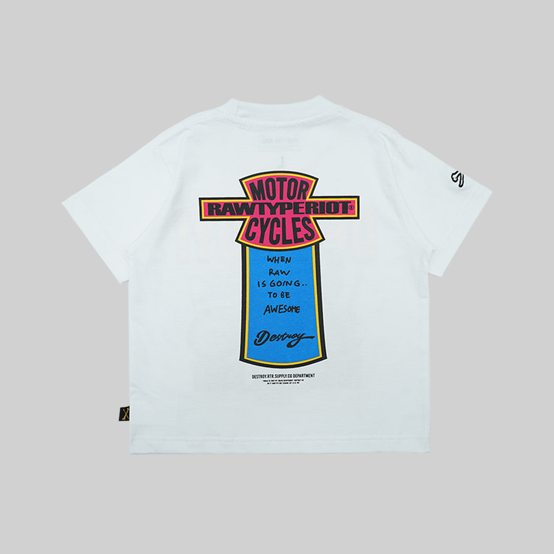 Destroy Cycles Kids Tees - White