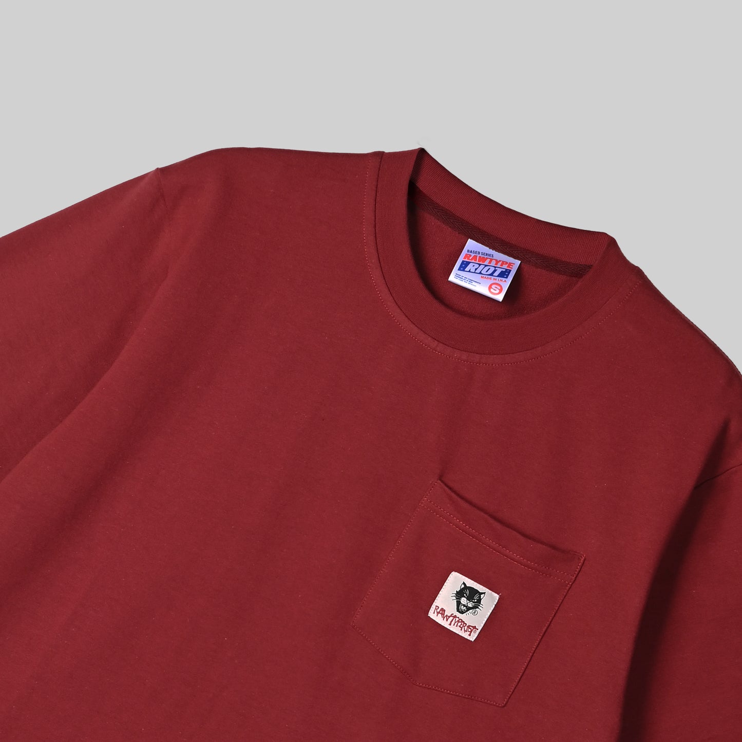 POCKET TEES - MAROON