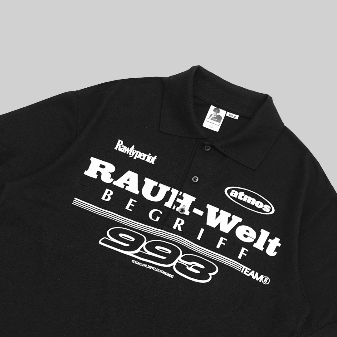 ATMOS X RWB X RTR POLO SHIRT - BLACK