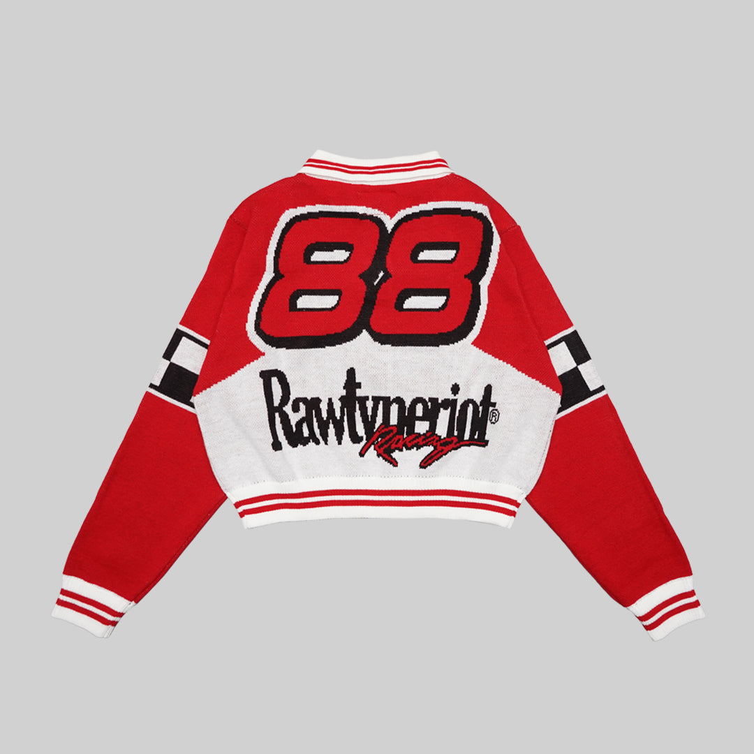 RTR RACING CROP KNIT-RED