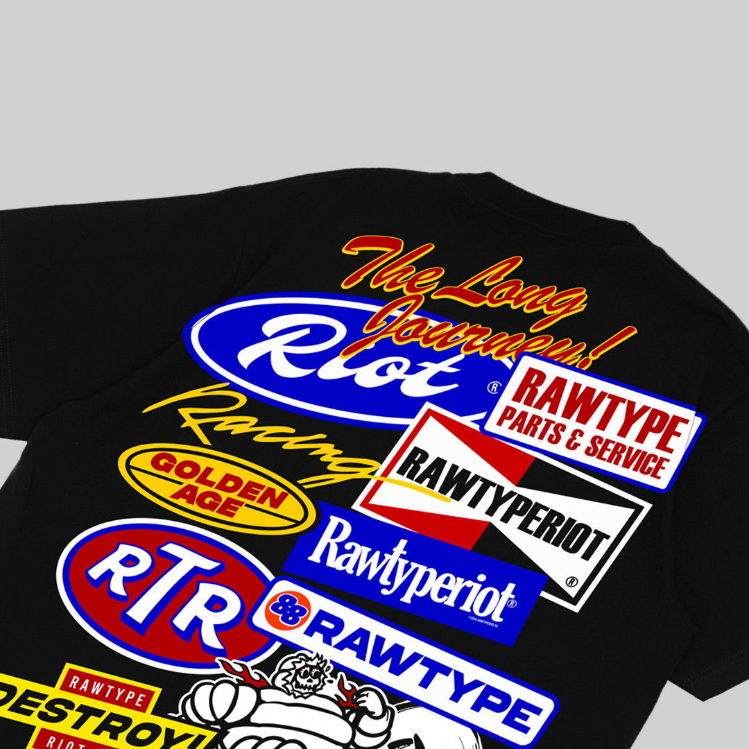 RTR COLLASE TEES - BLACK