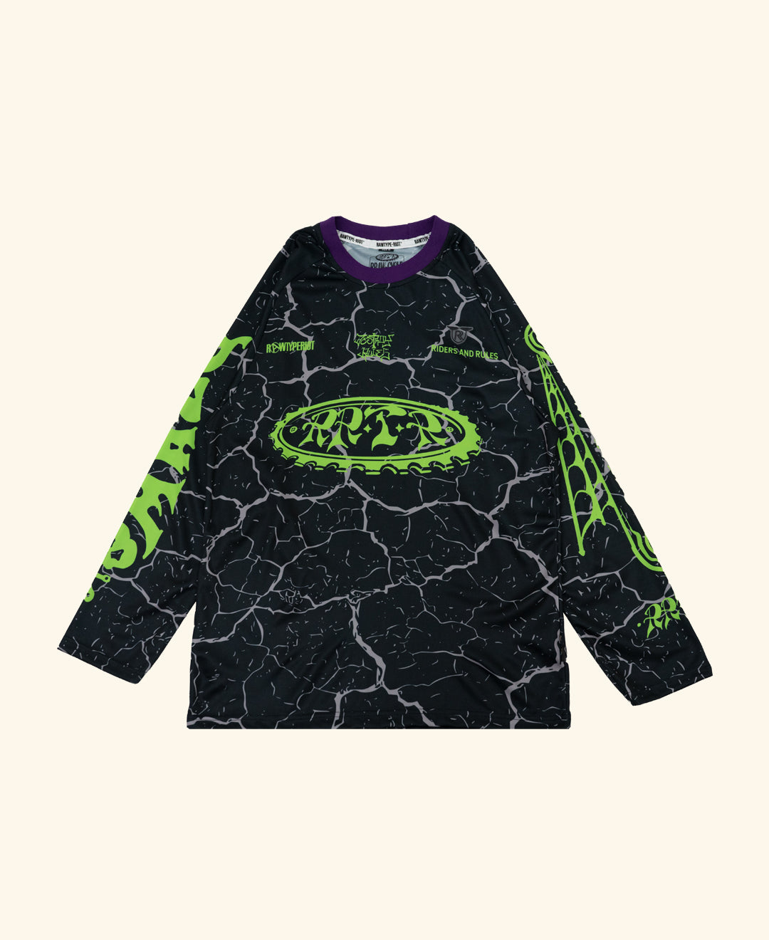 RRAWCYCLE JERSEY - BLACK