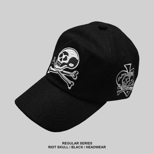 RIOT SKULL CAPS - BLACK