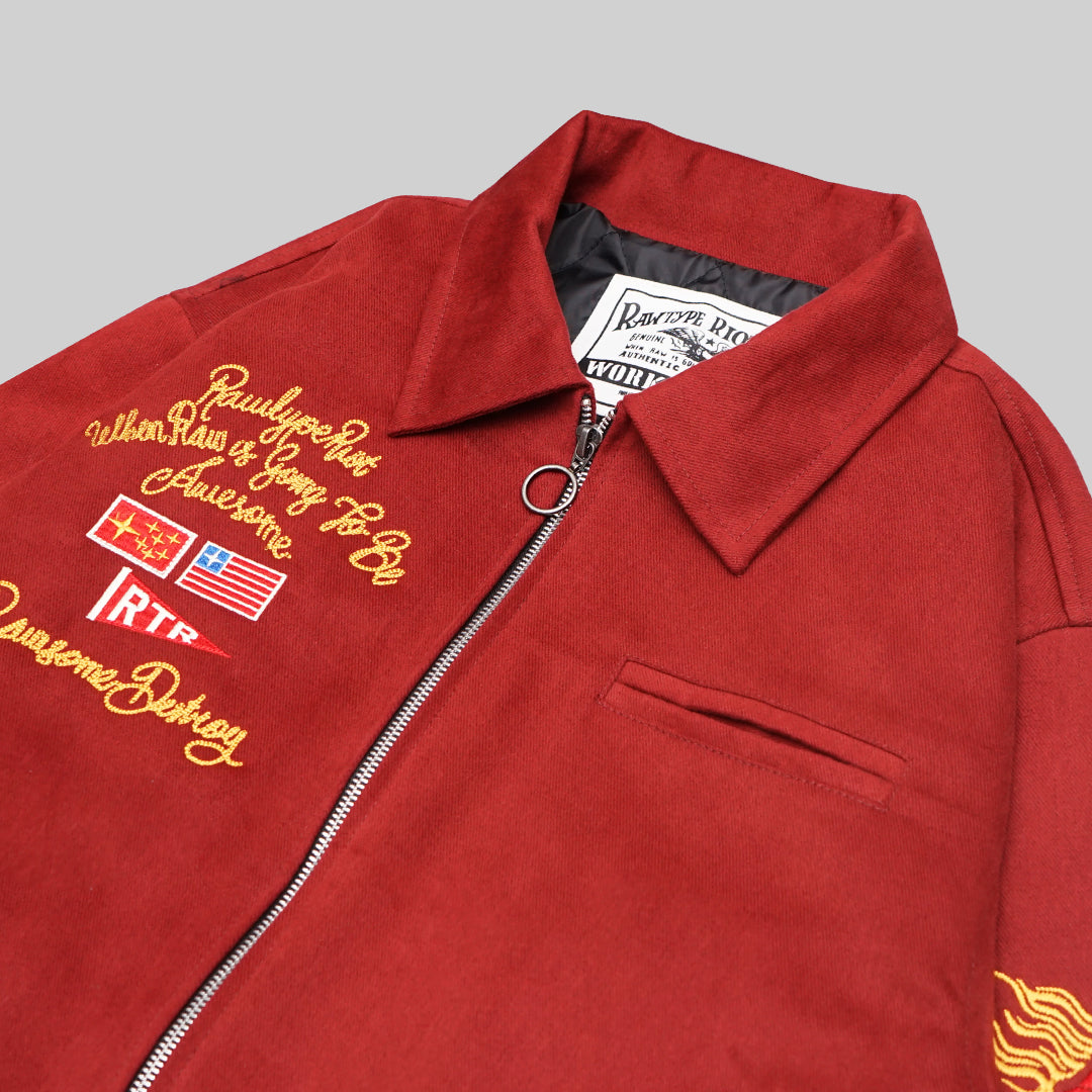 RWTP SOUVENIR JACKET - MAROON