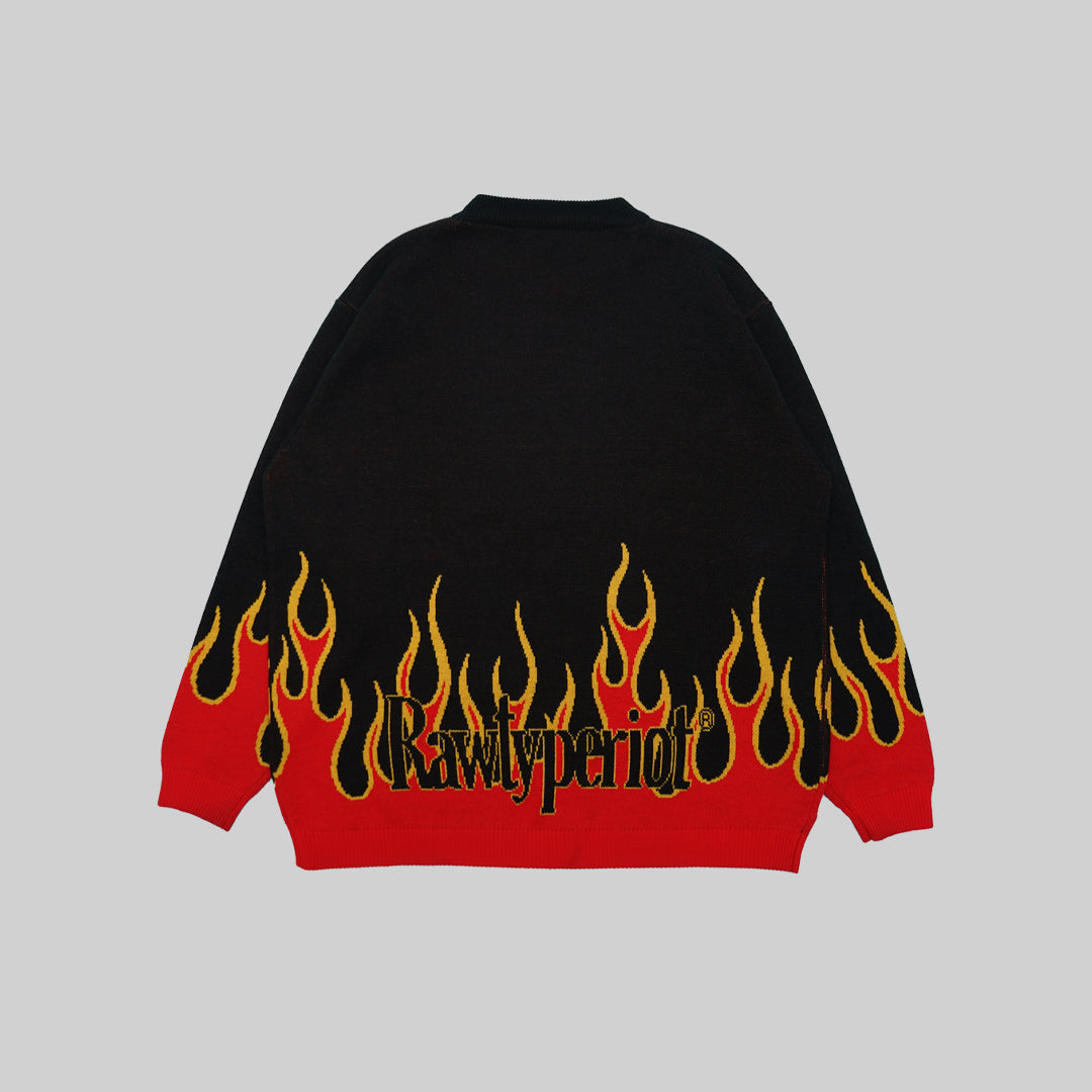 Hot Wheels™ Hot Flame Knitwear - Black