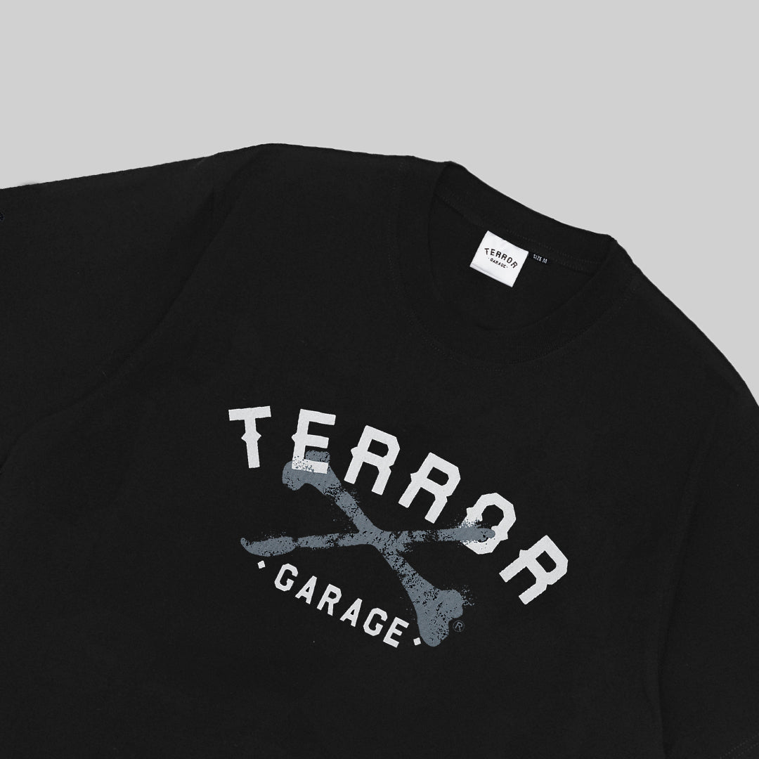TERROR GARAGE X RTR TEES - BLACK