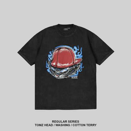 TOMZ HEAD TEE - BLACK