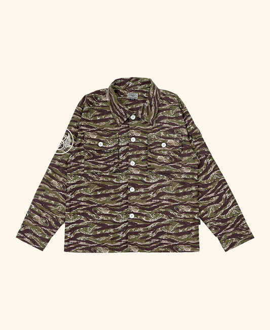 RAWTYPE RIOT Tom Camo Tiger Jacket - Green