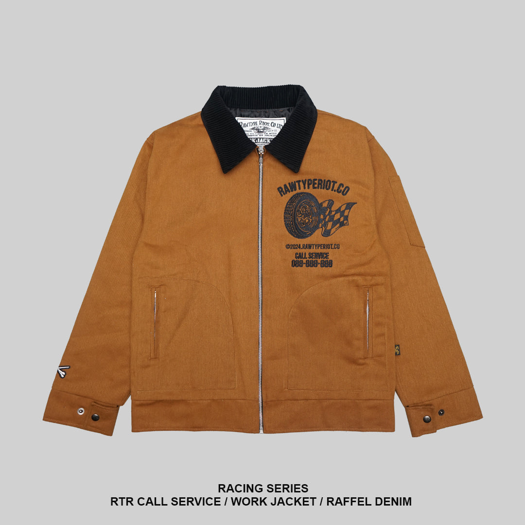 RTR CALL SERVICE  Work Jacket  - BROWN