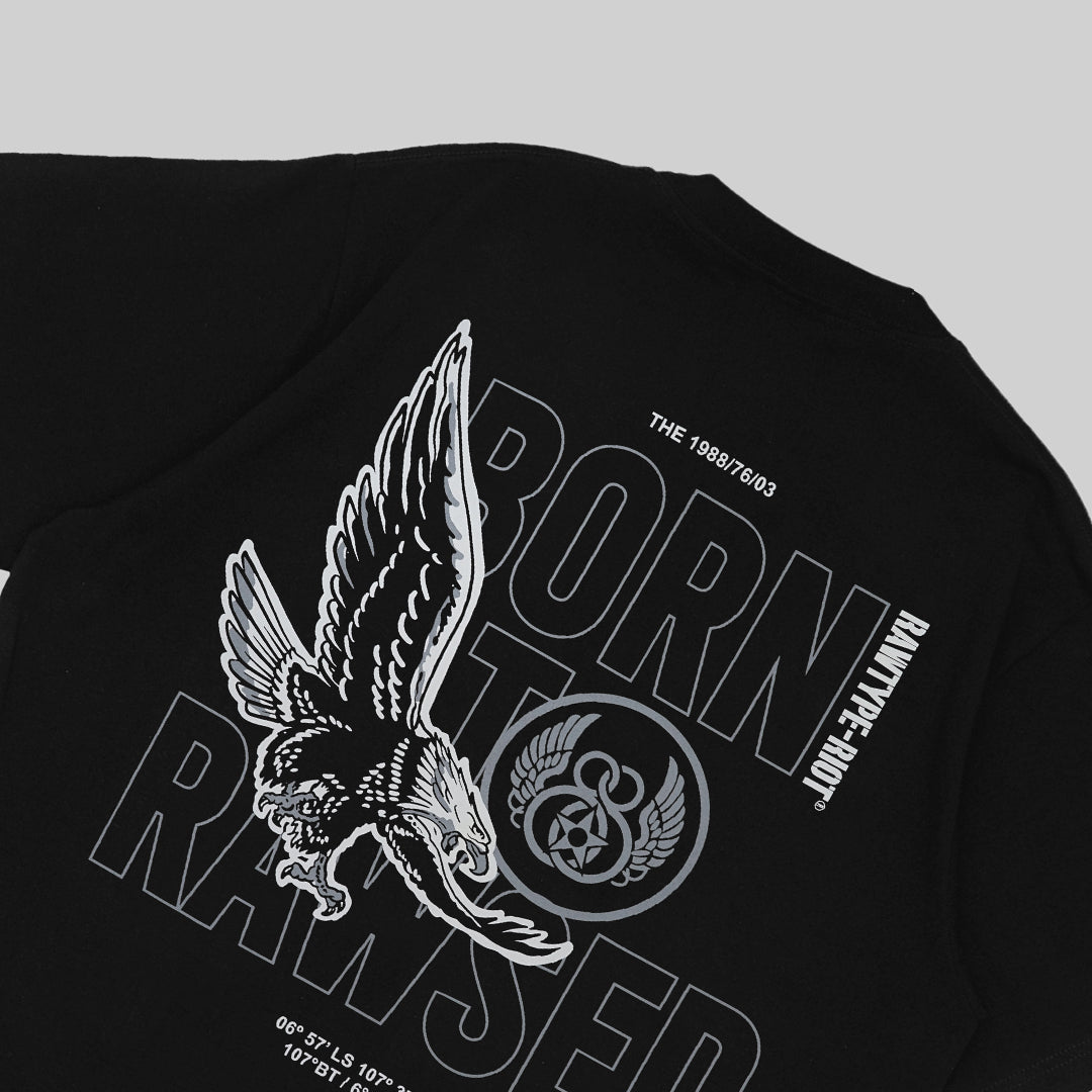 RAWTYPE RIOT Eagle Rawsed Tee - Black