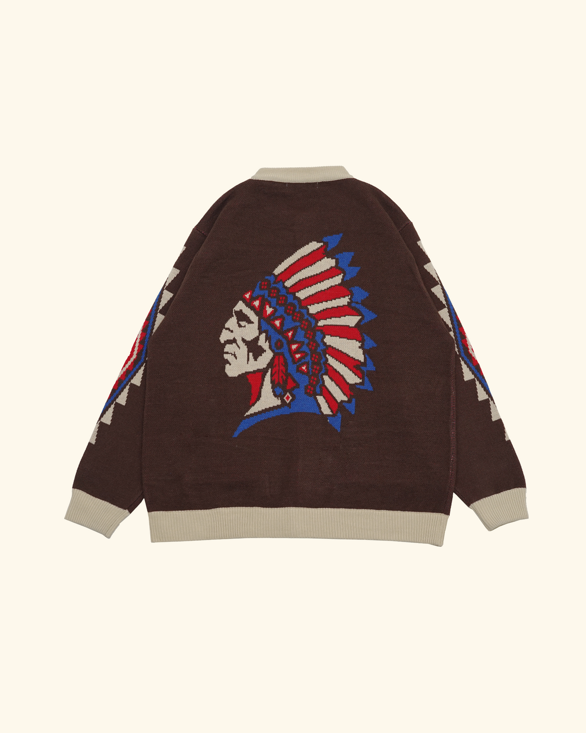 RAWTYPE RIOT Indian Navajo Knitwear - Brown