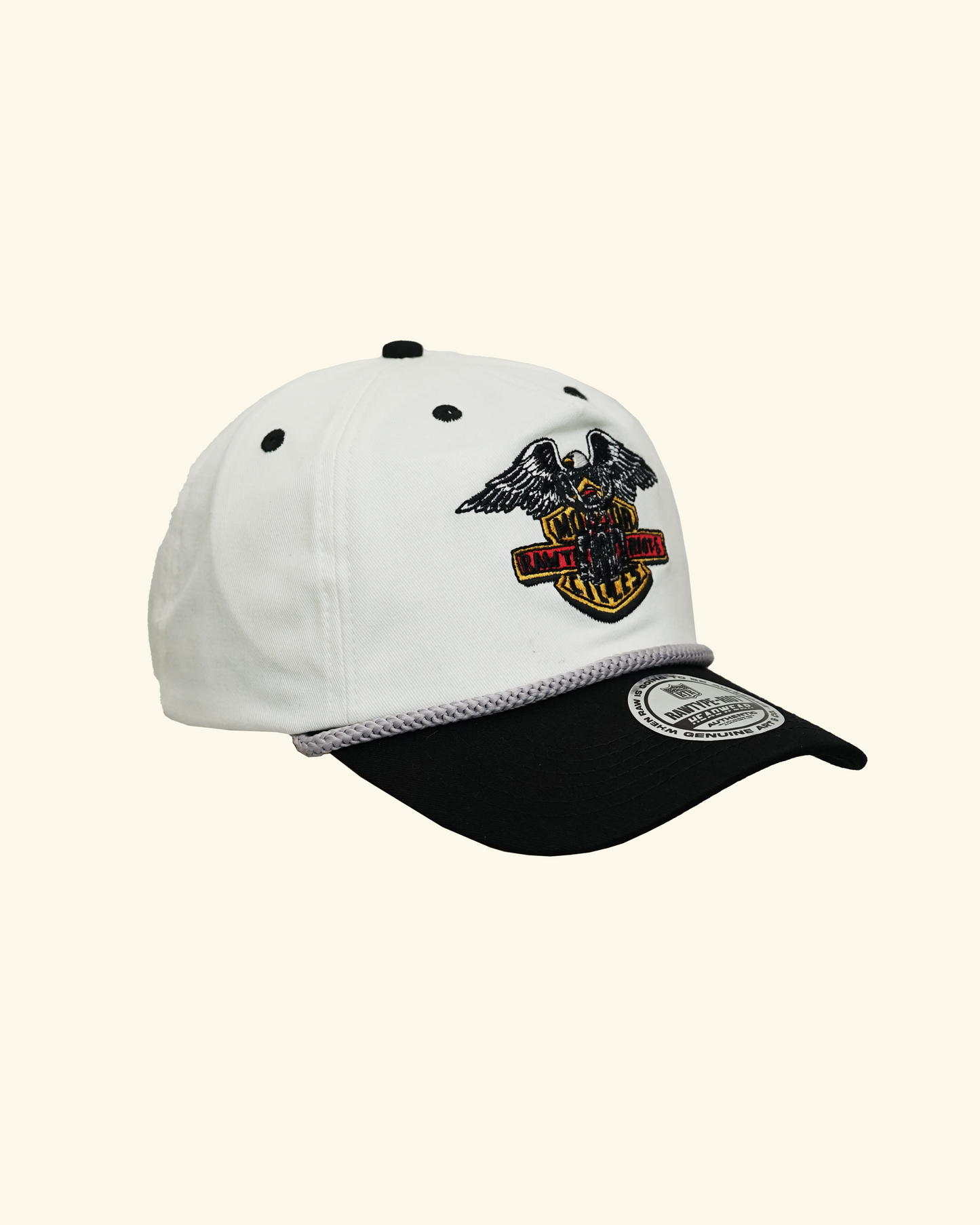 RAWTYPE RIOT Winged Eagle Hat - White