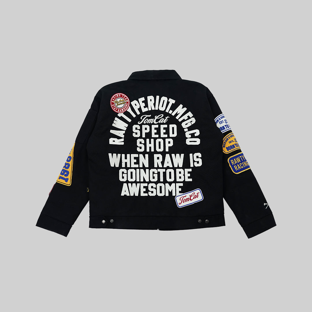 RAWTYPE RIOT Tom Patches Work Jacket - Black