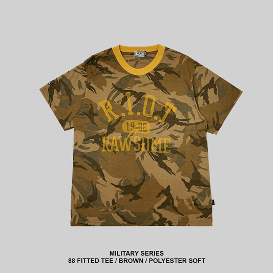 RAWTYPE RIOT 88 Fitted Tees - Brown