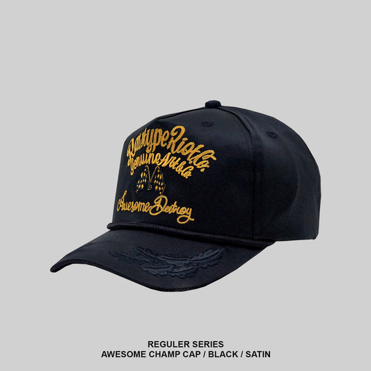 RAWTYPE RIOT Awesome Champ Cap - Black