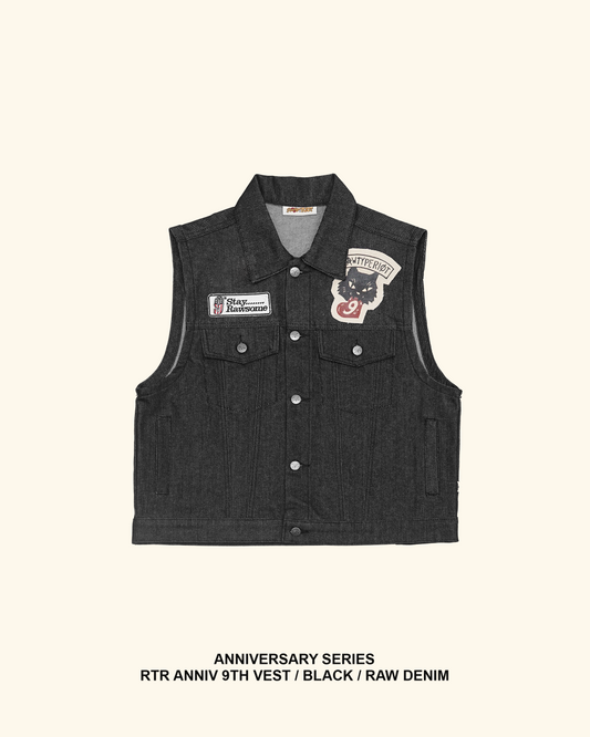 RAWTYPE RIOT Rtr Anniv 9th Vest - Black