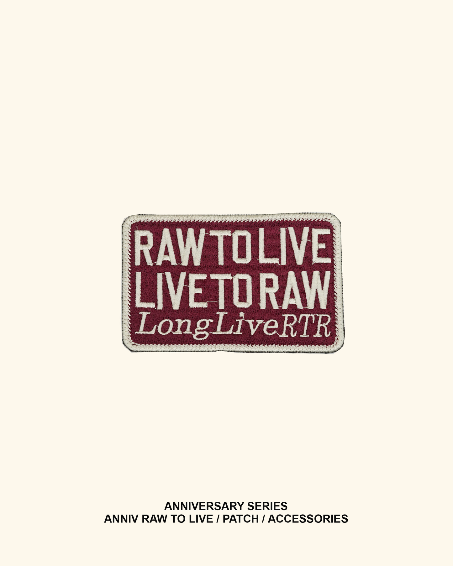 RAWTYPE RIOT Patch Anniversary
