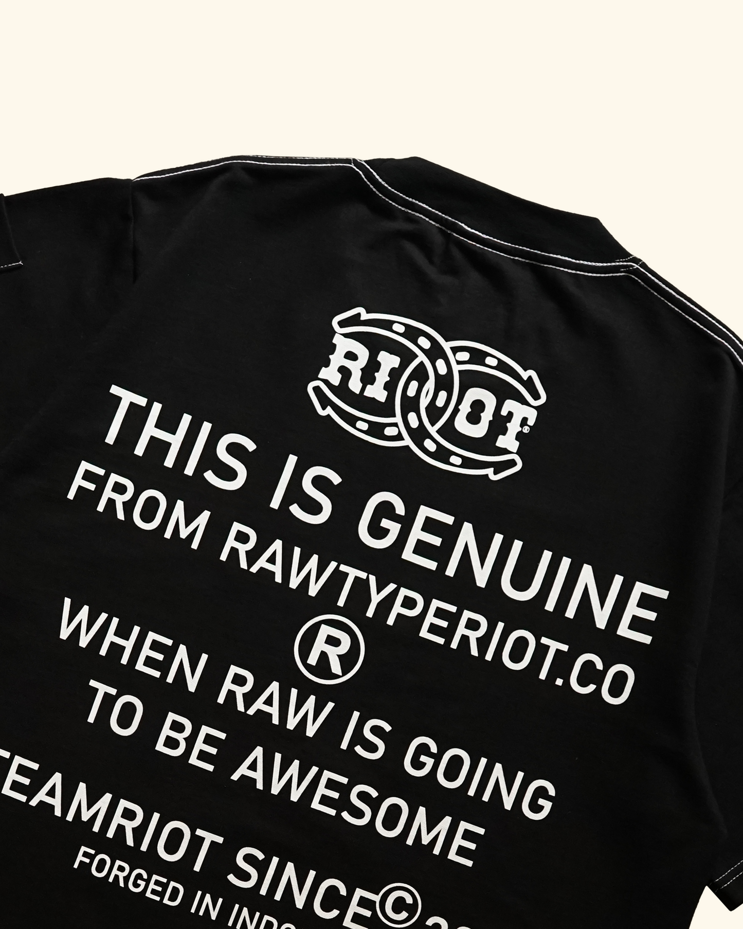RAWTYPE RIOT Team Riot Tees - Black