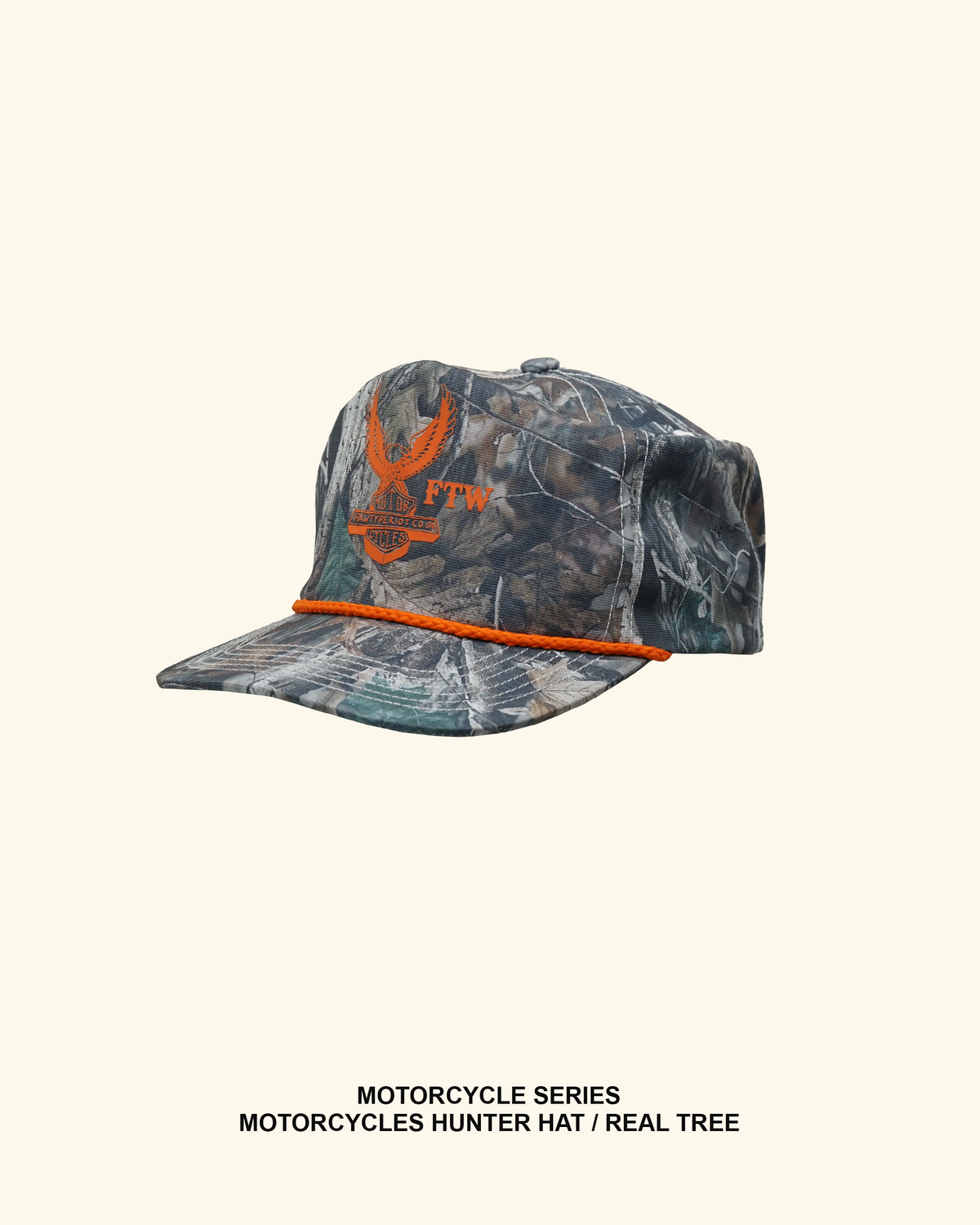 RAWTYPE RIOT Motorcycles Hunter Hat - Real Tree