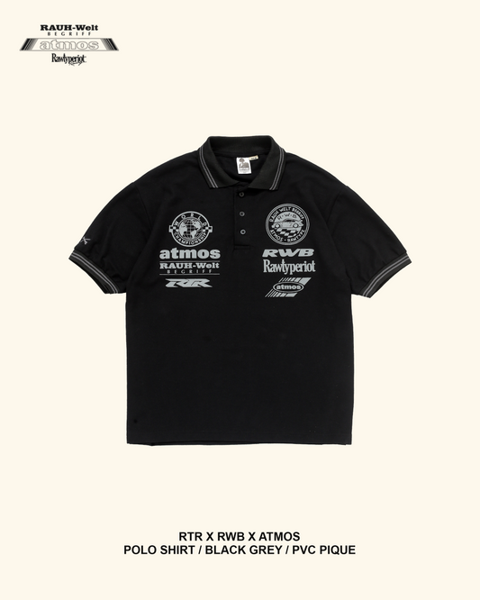 RAWTYPE RIOT POLO RWB X ATMOS X RTR - BLACK GREY