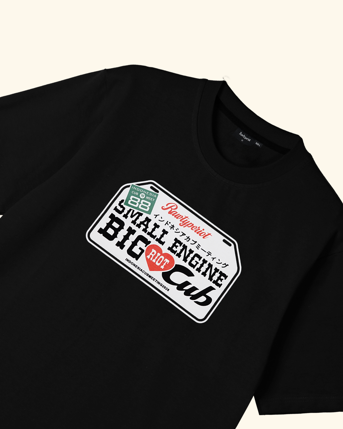 RAWTYPE RIOT Icm x Rtr Tees - Black