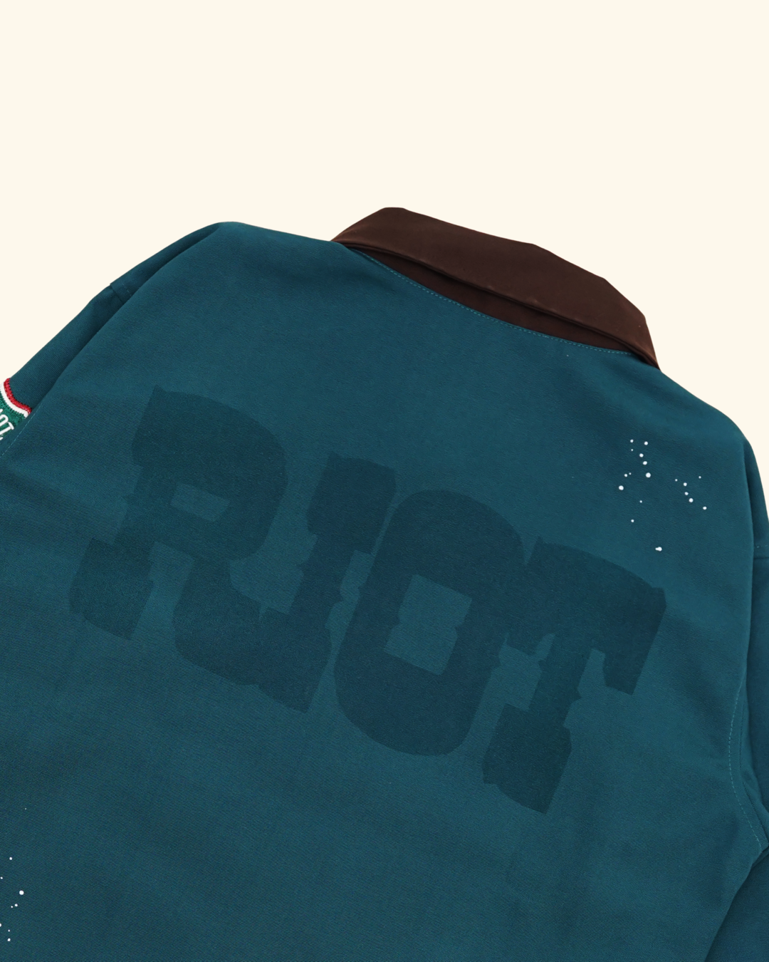 RAWTYPE RIOT Speed Club Patch Work Jacket - Green