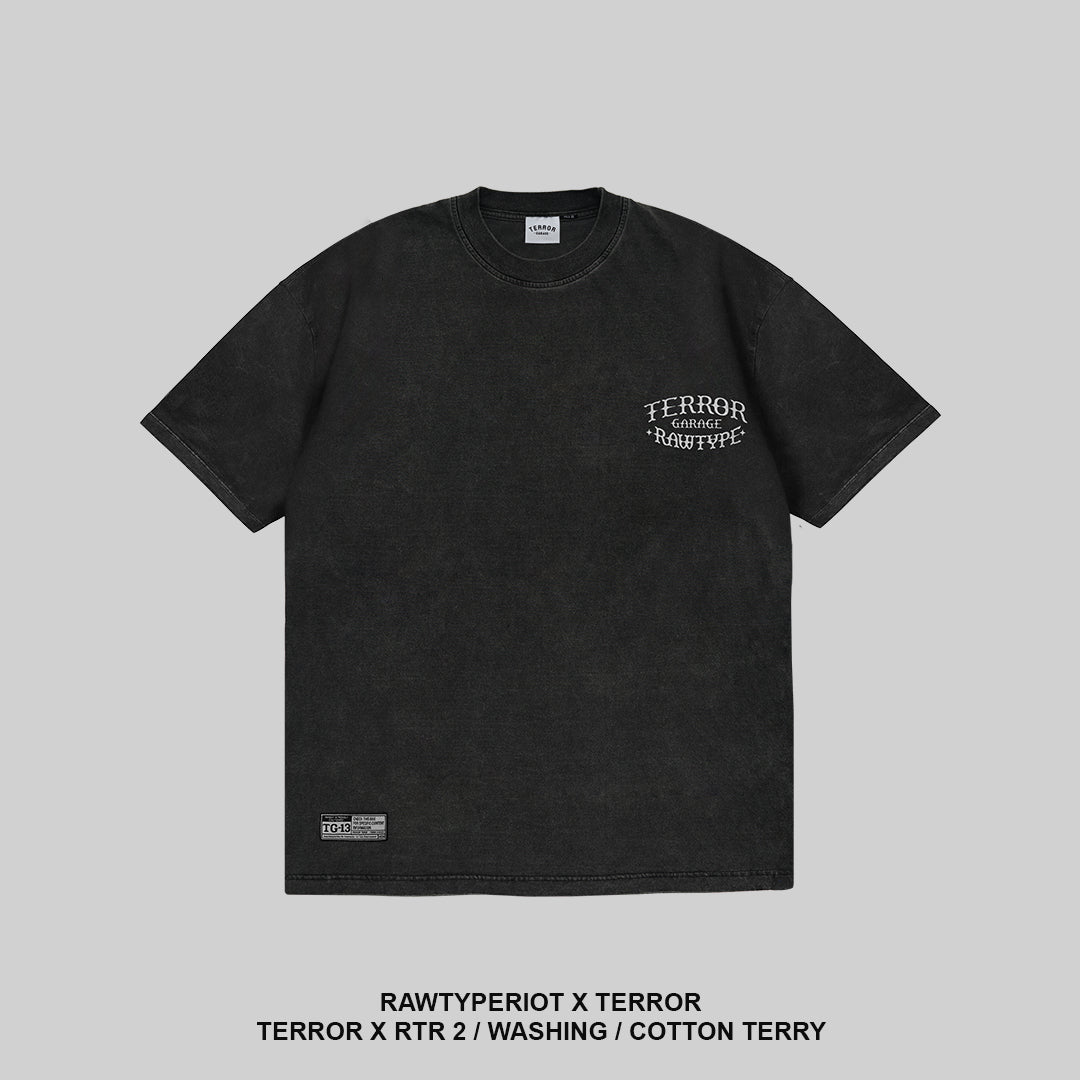 RAWTYPE RIOT   Terror X RTR 2 Tees - BLACK