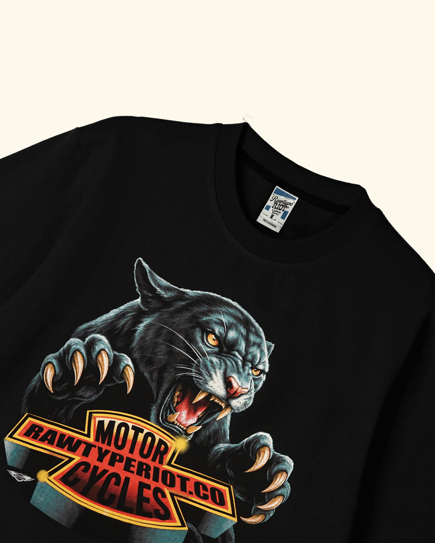 RAWTYPE RIOT Rawr Riot Tees - Black