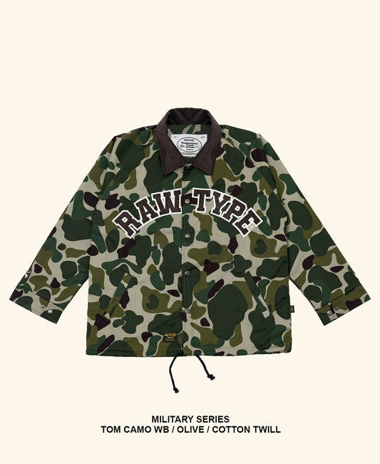 RAWTYPE RIOT Tom Camo Windbreaker - Olive
