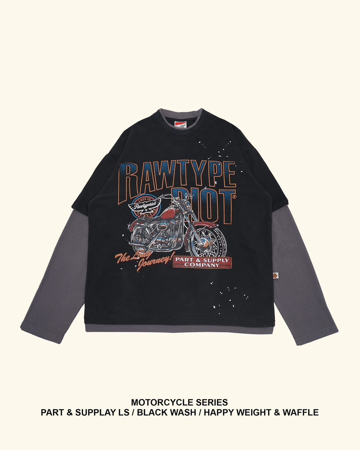 RAWTYPE RIOT Part & Supplay Long Sleeve - Black