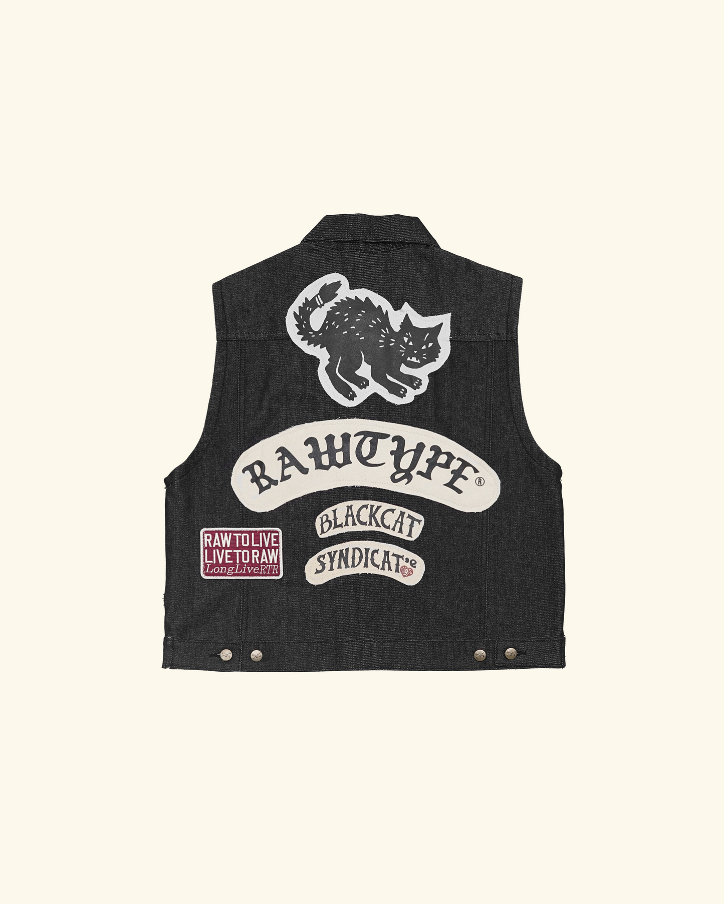 RAWTYPE RIOT Rtr Anniv 9th Vest - Black