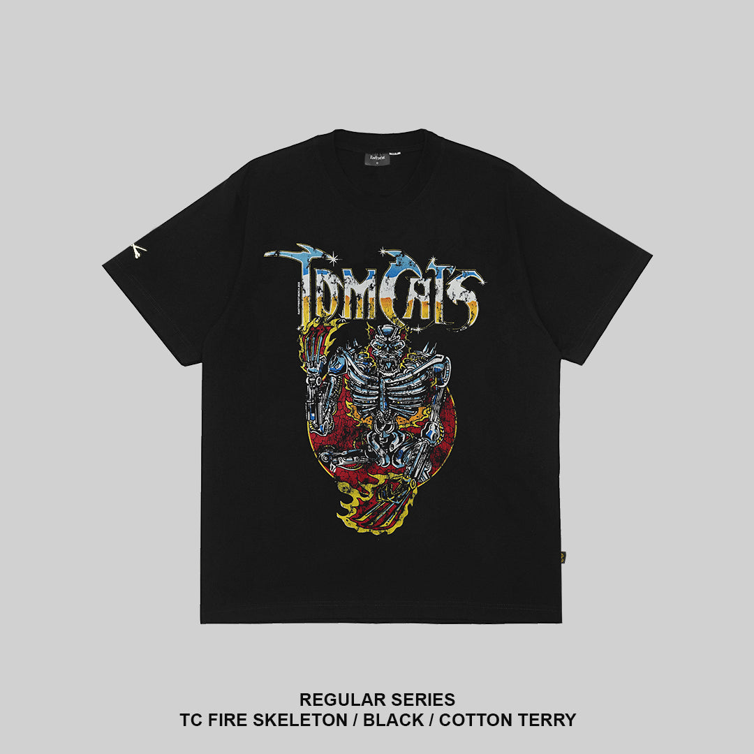 RAWTYPE RIOT Tc Fire Skeleton - Black