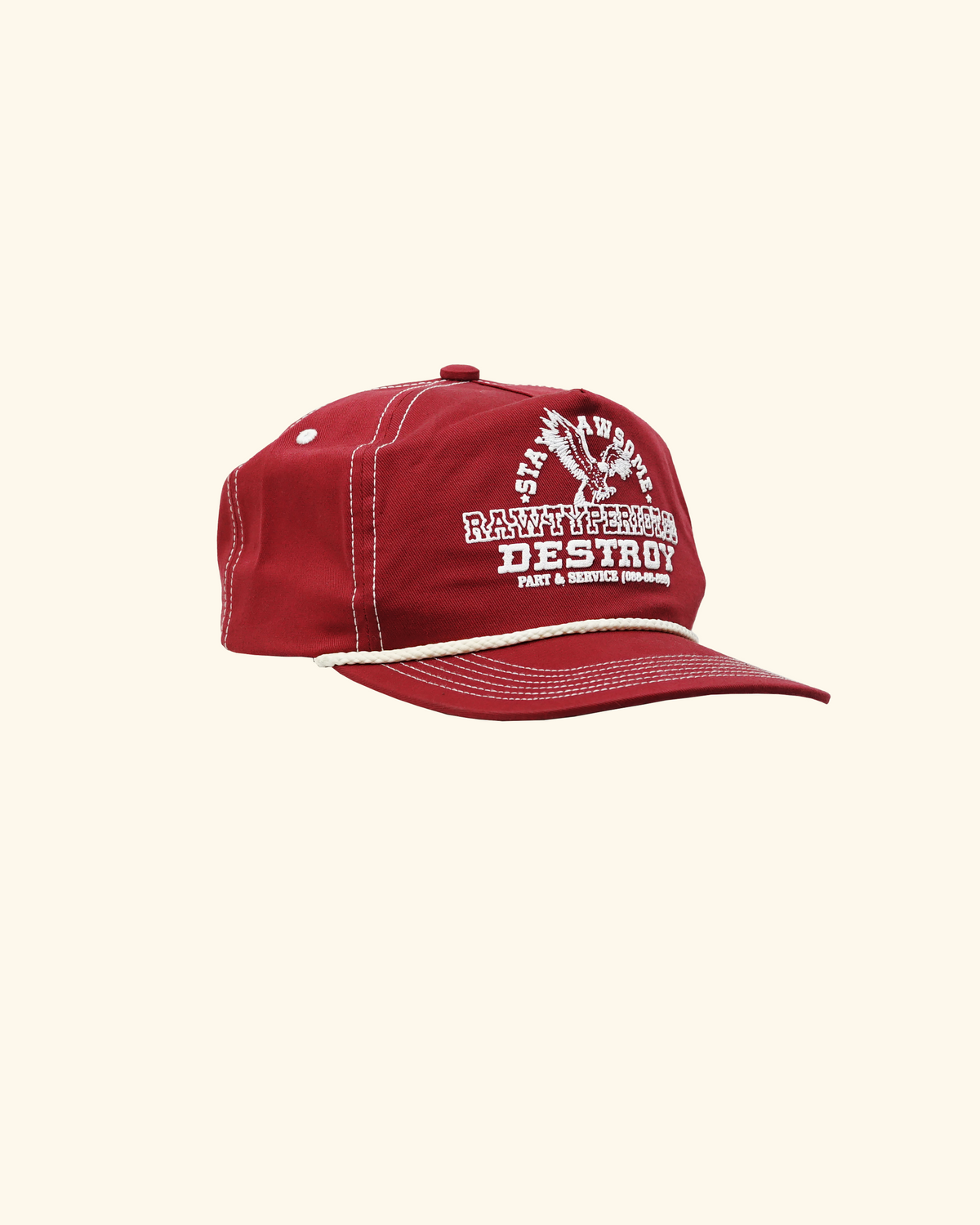 RAWTYPE RIOT Destroy Eagle Hat - Maroon