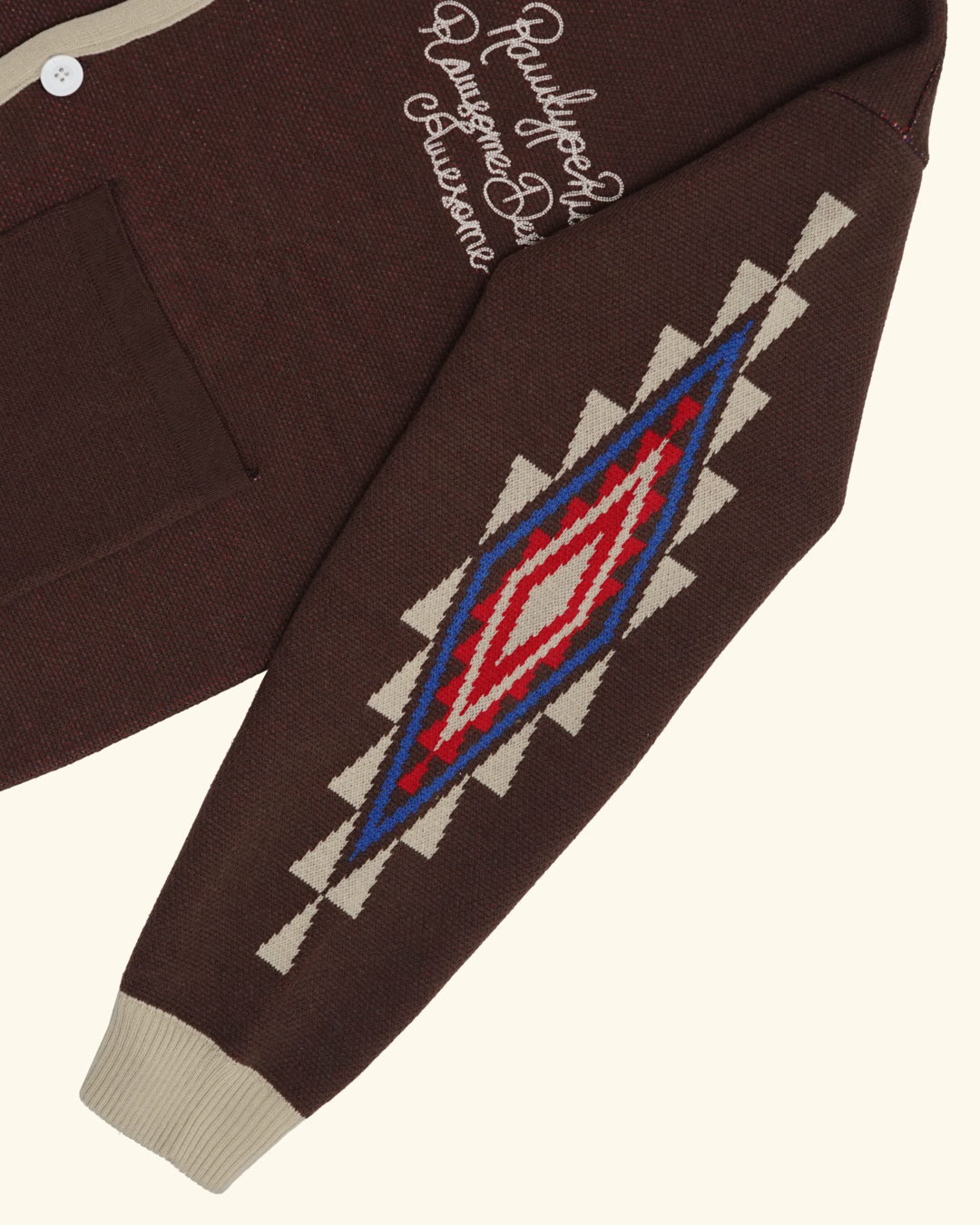 RAWTYPE RIOT Indian Navajo Knitwear - Brown
