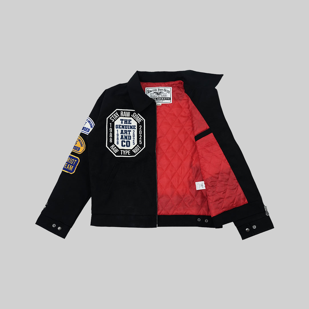 RAWTYPE RIOT Tom Patches Work Jacket - Black